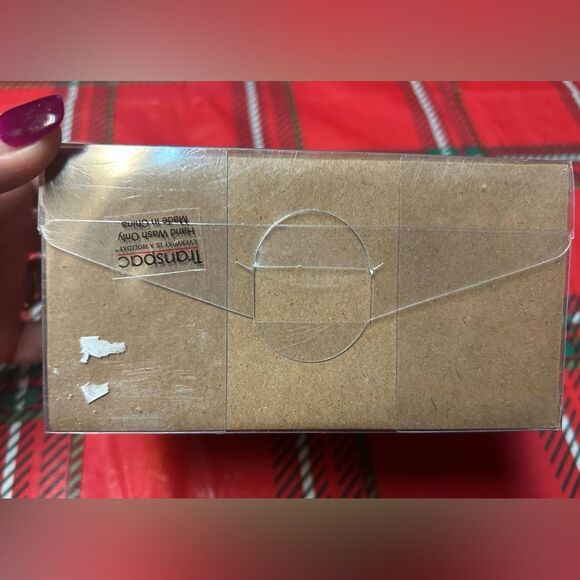 Johanna Parker Pastel Pink Mint Green Snowmen Christmas Salt & Pepper Shakers - Picture 3 of 4